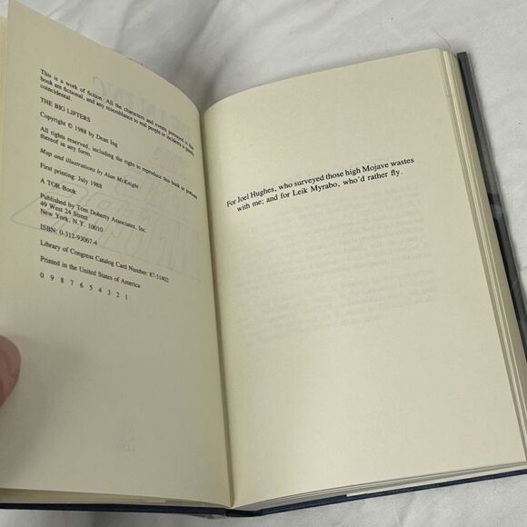 The Big Lifters Dean Ing 1st Edition 1st Printing Sci-Fi Ship Building Fun Read - Picture 6 of 7